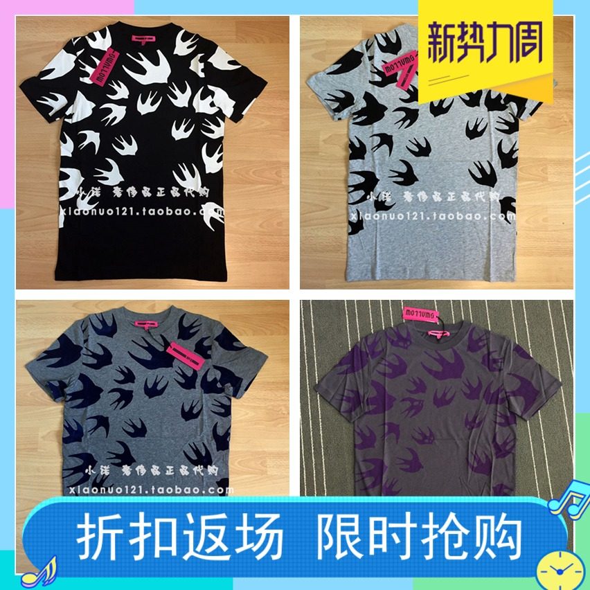 【小诺意购 现货】mcq mcqueen麦昆男士燕子休闲短袖t恤 277605