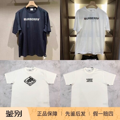 博柏利男款巴宝莉LOGO短袖T恤
