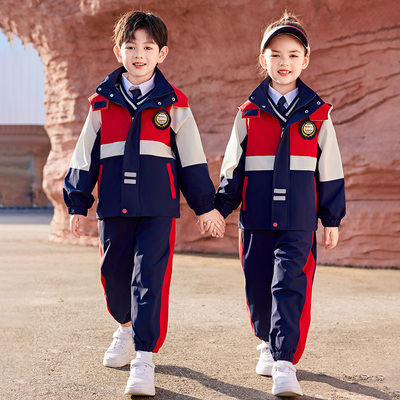 新款小学生加绒加厚班服厂家直销