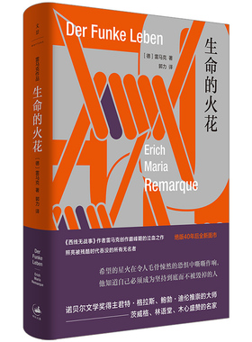 正版 生命的火花 西线无战事作者雷马克作品上海人民出版社外国小说另著凯旋门/黑色方尖碑/里斯本之夜/应许之地