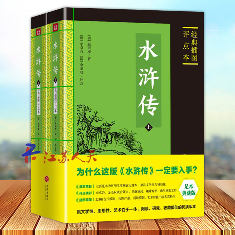 水浒传 经典插图评点本 施耐庵 原著初中学生青少年 全套白话无删减完整版 神话小说古典文学四大名著 无拼音注释 天地出版社