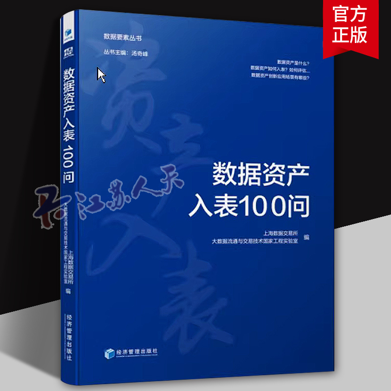 数据资产入表100问 上海数据交易所 数学要素丛书 市场 企业管理文化图书籍 研究开发创新 经济管理出版社