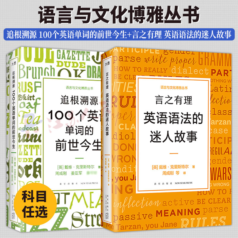言之有理 英语语法的迷人故事+追根溯源 100个英语单词的前世今生 戴维·克里斯特尔 儿童语法习得阶段及规律 新星出版社 外语书籍