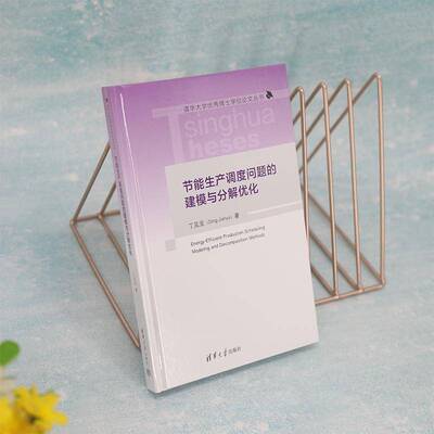 节能生产调度问题的建模与分解优化:modeling and decomposition methods丁见亚9787302602361 清华大学出版社 经济书籍