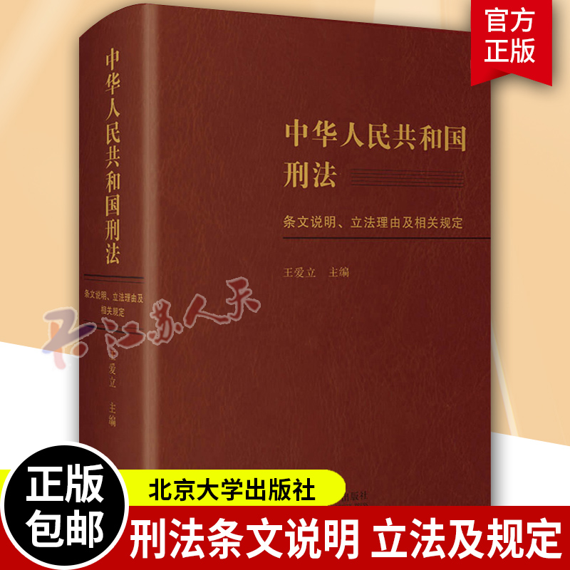 正版 2021新中华人民共和国刑法条文说明立法理由及相关规定王爱立北京大学新刑法立法规定法条注释读本修改要点参考书