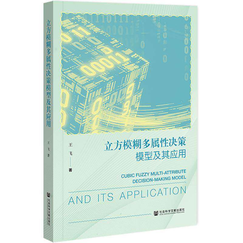 立方模糊多属性决策模型及其应用王飞9787522860961 社会科学文献出版社·经济与管理分社 管理书籍