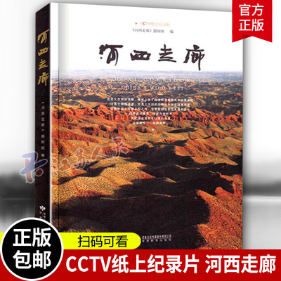 河西走廊书 CCTV纸上纪录片视频陆上丝绸之路彩图历史研学讲解旅游攻略指南手册文化敦煌壁画故事莫高窟中国西部历史人文自然书籍