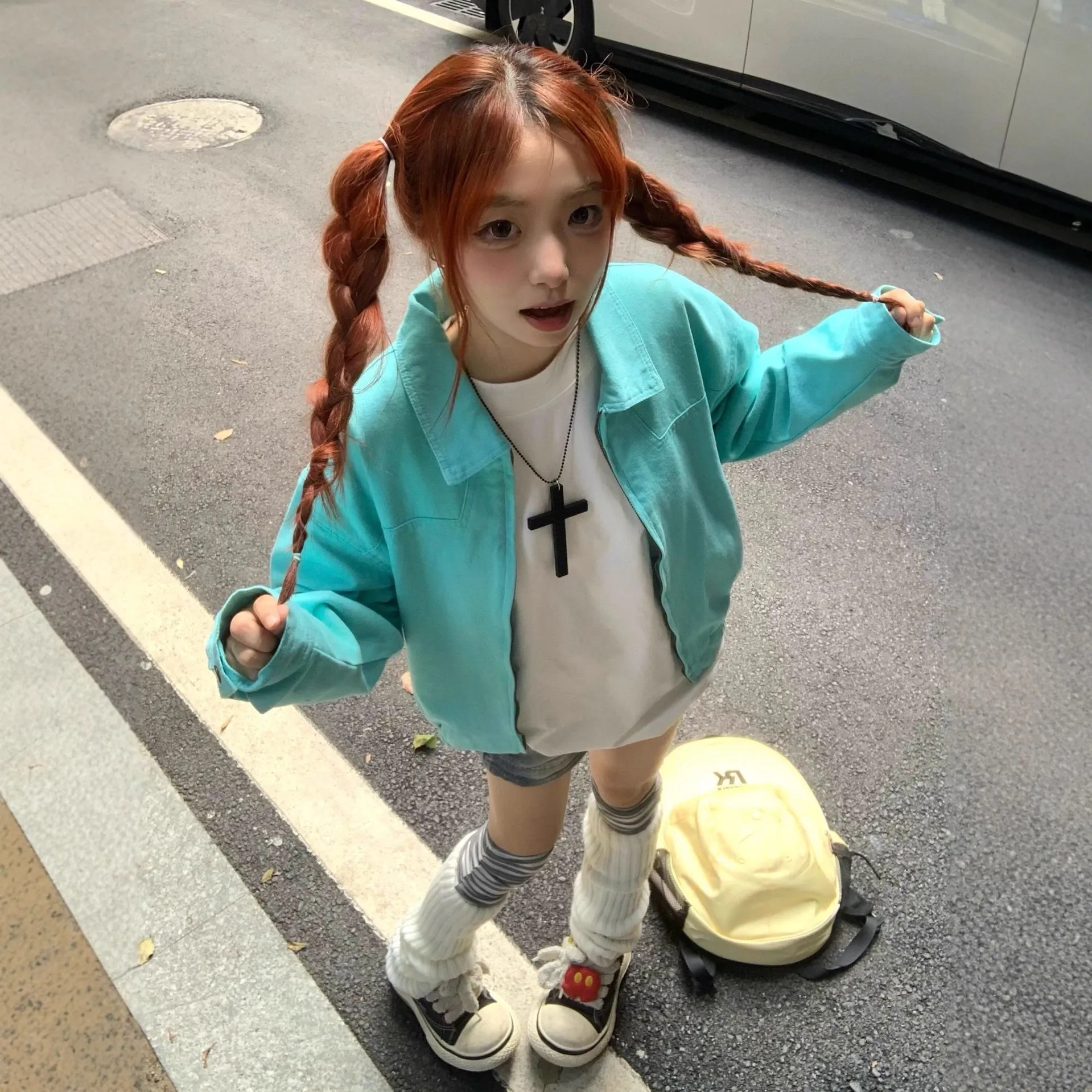 美式复古哈灵顿外套女2025秋季新款小个子高级感休闲百搭夹克上衣