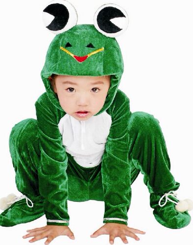 青蛙游戏儿童动物卡通风演出服饰