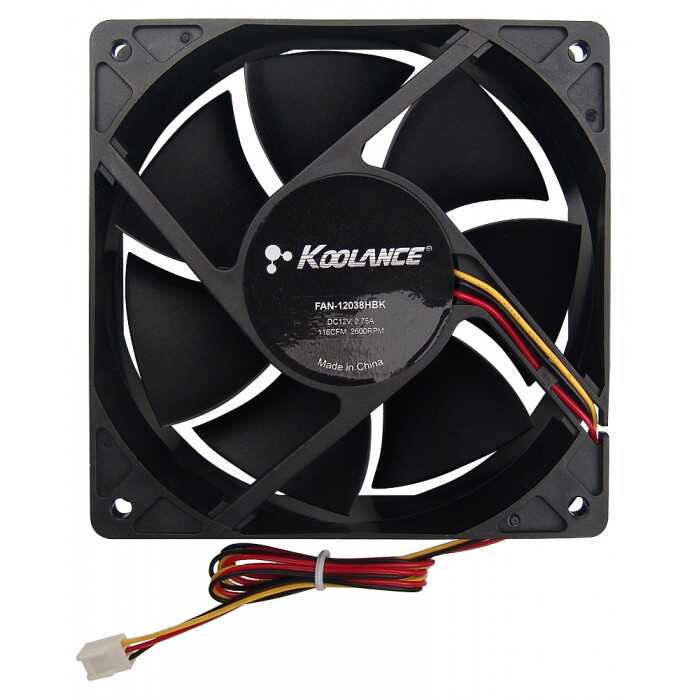 KOOLANCE  FAN-12038HBK 风扇120x38mm, 116CFM
