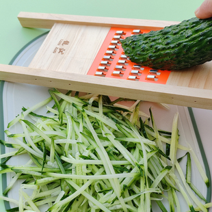 龙江切丝器家用土豆丝擦丝器厨房不伤手插菜板黄瓜萝卜丝刨丝神器