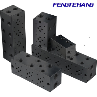 液压换向电磁阀阀块电磁阀02 2w02 3阀组液压油路块集成块