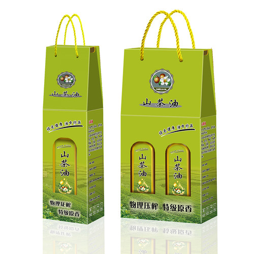 山茶油包装盒礼品盒彩盒手提袋子