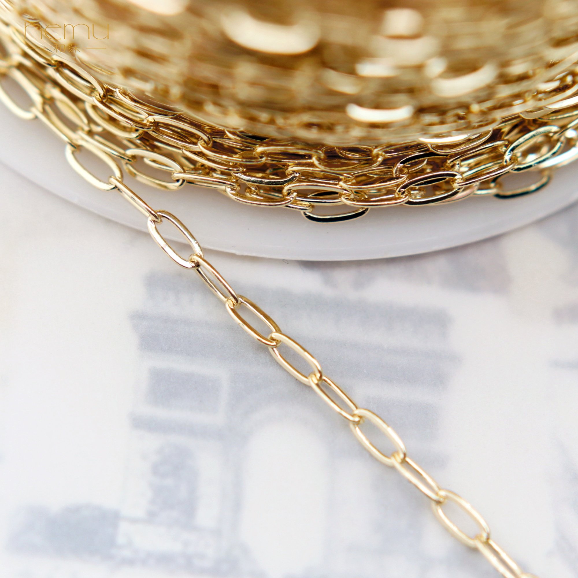 约2.5mm铜镀金椭圆回形链简约百搭基础细链条散链 diy饰品配件,饰品/流行首饰/时尚饰品新,链条,淘宝优惠券,粉丝福利购,淘宝优惠卷