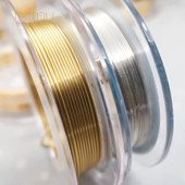 手工绕线 14k包金保色铜线不褪色金银色铜丝配件diy饰品软线造型