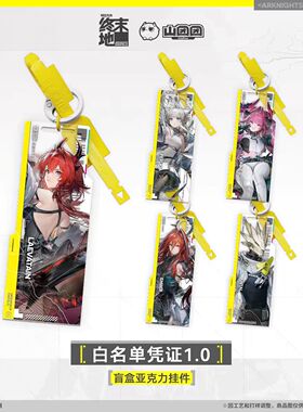 【官方正版】盲盒亚克力挂件-白名单凭证1.0 终末地