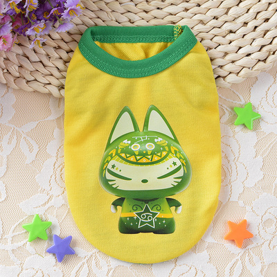 宠物背心薄款夏奶狗奶猫衣服一斤茶杯犬超小体鹿犬吉娃娃兔子衣服