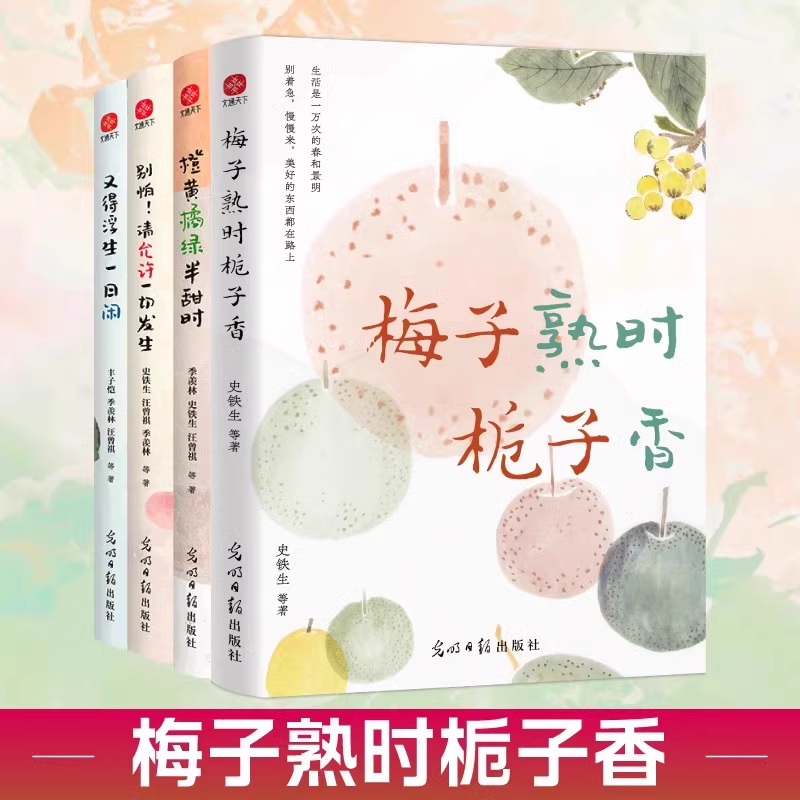 梅子熟时栀子香史铁生季羡林汪曾祺等文学大家全新四时节令主题散文央视《人民日报》推崇的生活理念 收录荔枝那片绿绿的爬山虎