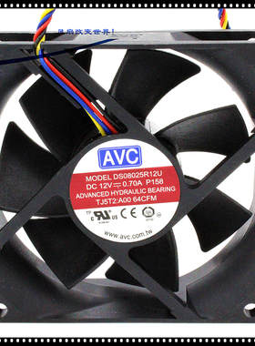新款 V 8CM/厘米 四线PWM调速 CPU风扇 DS08025R12U