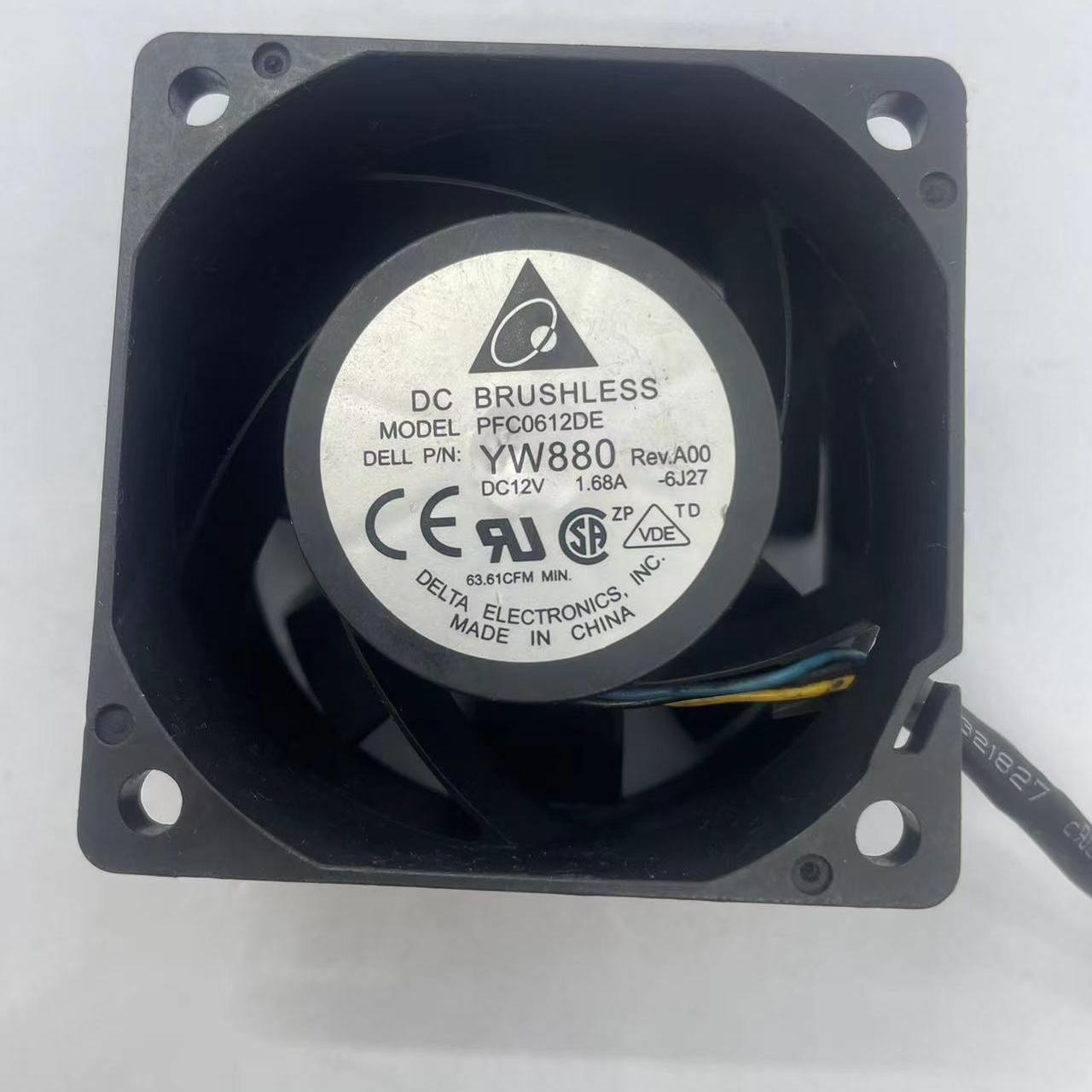 PFC0612DE台达高速双滚珠暴力散热风扇6038服务器12V1.68A6厘米CM