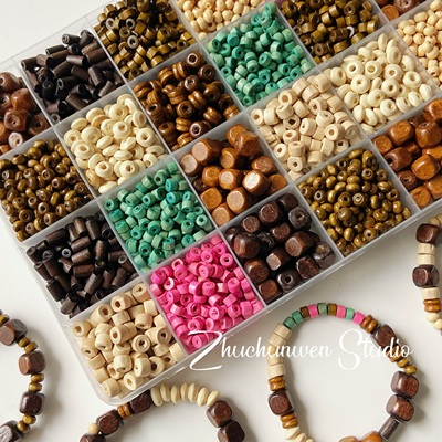 百搭复古木珠实木手串珠子