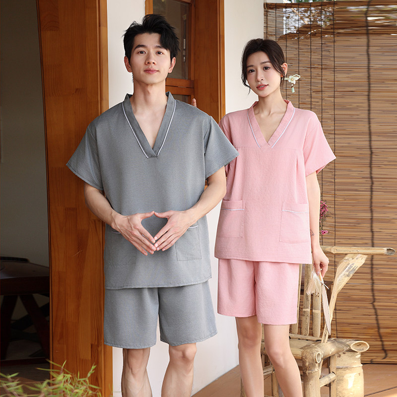 浴衣浴裤汗蒸服男洗浴服女采耳美容院足浴足疗服按摩桑拿熏蒸服,居家布艺,汗蒸服,淘宝优惠券,粉丝福利购,淘宝优惠卷