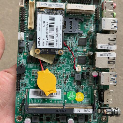 【全场5折起】K-U67TK 工控机主板，CPU：3855U，不会测试，实