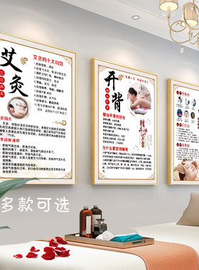 中医养生海报挂图养生馆装饰画