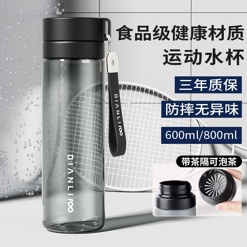 tritan塑料水杯子2025新款男士运动夏季大容量学生耐高温防摔水瓶