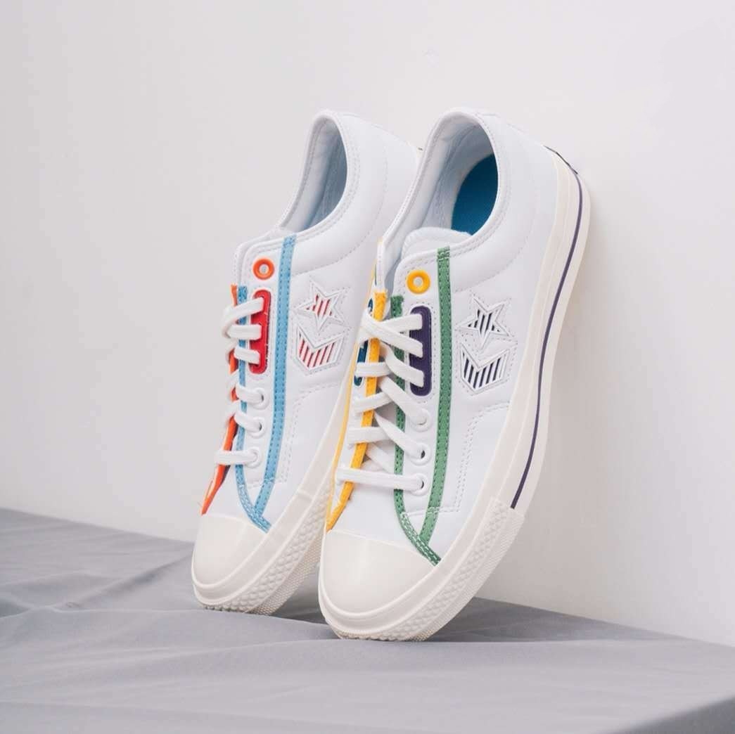 匡威 converse star player ox 鸳鸯低帮皮革休闲板鞋 167141c