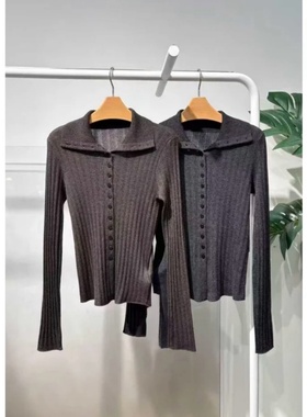 MM商场同款秋季新款简约显瘦针织衫女5GA134071