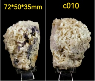 白云石+萤石共生Fluorite地球宝贝国寿驿站教学科普 矿物晶体标本