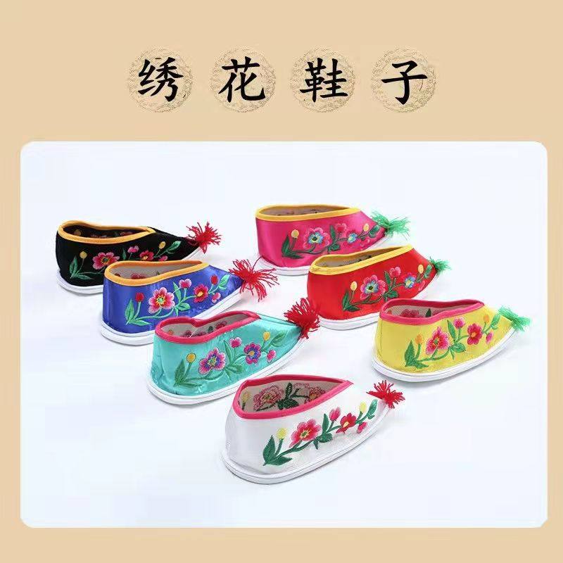小款奶奶鞋观音鞋泰山奶奶鞋 娘娘鞋绣花鞋寺庙家庭传统布鞋刺绣,女鞋,浅口单鞋,淘宝优惠券,粉丝福利购,淘宝优惠卷