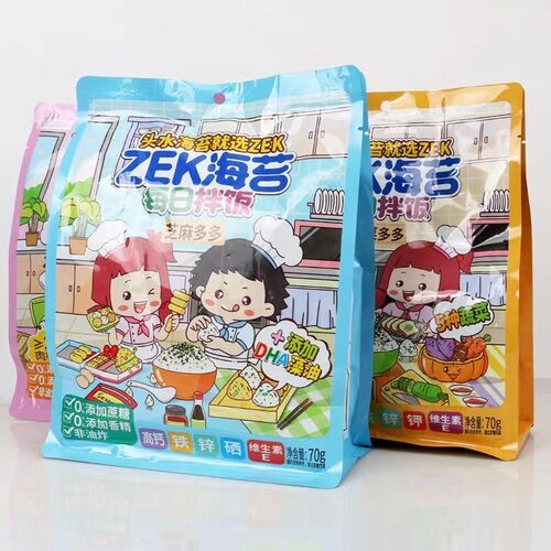 zek每日拌饭海苔肉松多多宝宝日式芝麻拌饭料紫菜碎儿童寿司专用