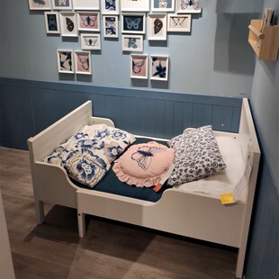 宜家国内代购 桑维 儿童床伸缩床加长床框架带床板