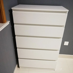 宜家库伦五斗抽屉柜收纳整理柜斗柜收纳柜储物柜国内代购
