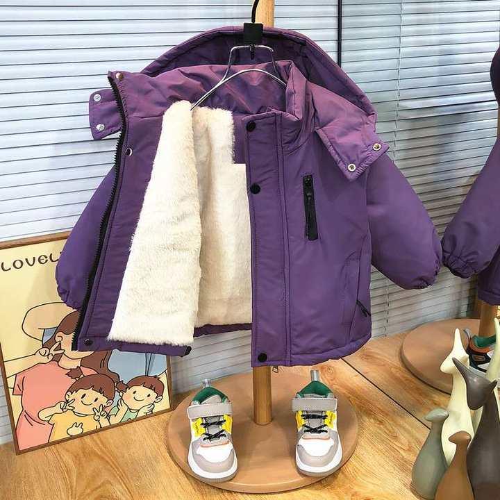 男童加绒加厚冲锋衣棉袄