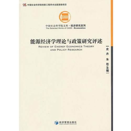 【正版】中国社会科学院文库 经济研究系列 能源经济学理论与政策研究评 史丹、朱彤