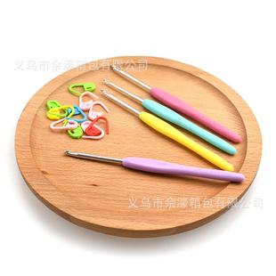 彩色编织工具钩针TP糖果色0铝钩针8支编一套CH003DIY毛线织工R具C