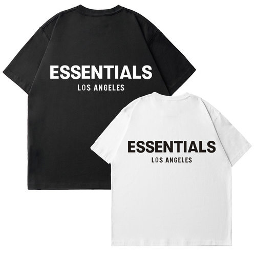 ESSENTIALSLAZONE洛杉矶限定3M反光字母高街宽松男女短袖潮T恤FOG
