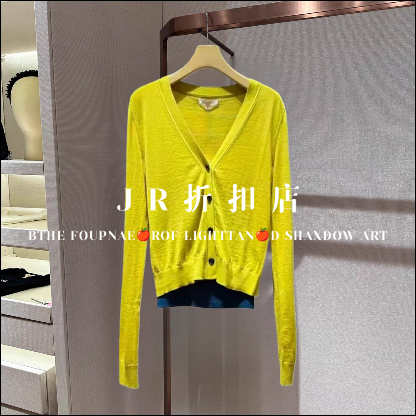 卓雅专柜正品25冬季V领针织开衫