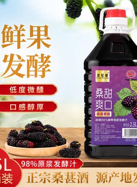 桑葚酒鲜果酿造原汁发酵正宗自酿