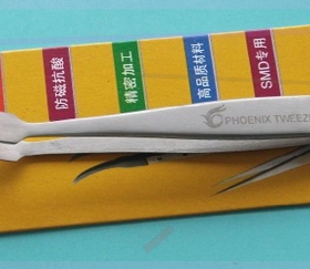 出售 鑫凤凰镊子36A-SA 硬磨砂型镊子 防磁 防酸镊子弯扁嘴镊子