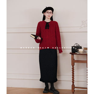 猫单【日剧甜心】【兔毛】【羊毛】娜娜的孕期穿搭孕妇装冬季半裙