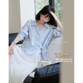 春夏可哺乳洋气半身裙套装 猫单 孕期穿搭孕妇装 娜娜 南法湖边