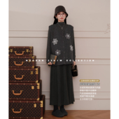 秋冬新品 猫单 孕期穿搭孕妇装 娜娜 马甲半身裙三件套 奥斯花园