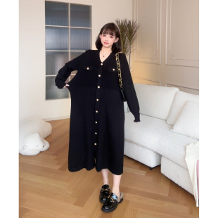 秋冬针织连衣裙打底衫 孕期穿搭孕妇装 娜娜 秋季 夏洛特千金