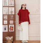 新品 猫单 温柔毛衣半身裙 孕期穿搭孕妇装 冬季 挪威浪漫 娜娜