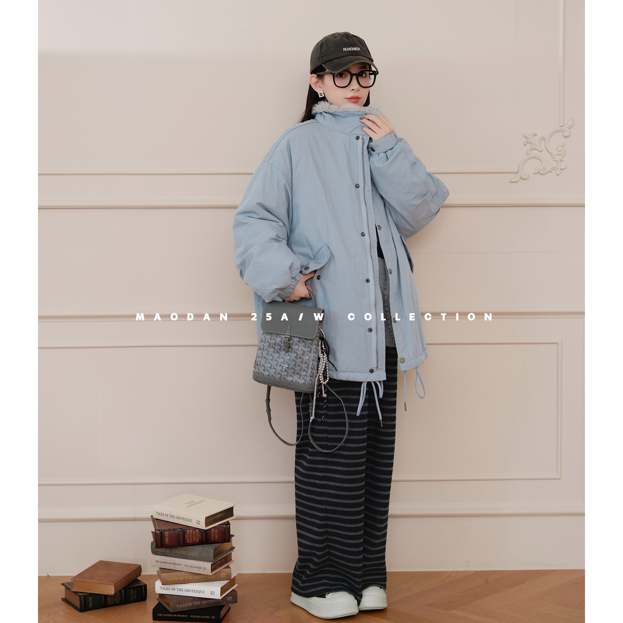 猫单【丹麦雪顶】【棉】孕妇装冬季新品休闲百搭加绒加厚外套