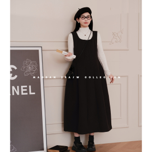 秋冬新品 猫单 孕期穿搭孕妇套装 娜娜 气质背心裙三件 香系女孩